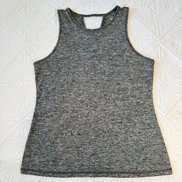 Ideology Essentials Keyhole Back Active Tank Top Gray Size S - Picture 1 of 7